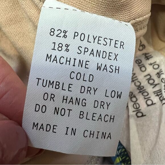 NWT Kortni Jeane Peplum Ruffle Floral High-Waisted Bikini Bottom Blue Medium - Picture 7 of 8